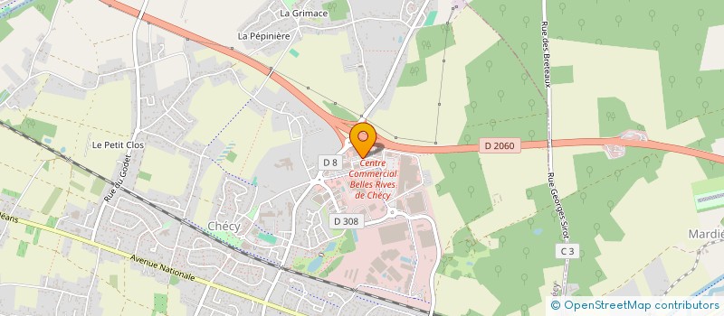 localisation de l'entreprise CLOBER à CHECY