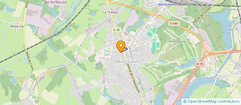 localisation de l'entreprise CLOCAJA  MONTCHANIN