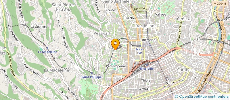 localisation de l'entreprise CLOCCAL à NICE