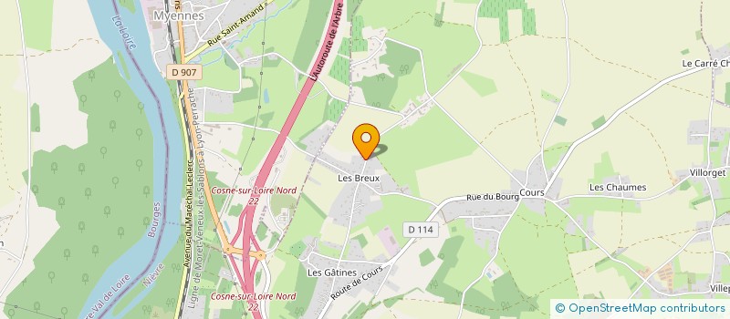 localisation de l'entreprise CLOCEA à COSNE-COURS-SUR-LOIRE