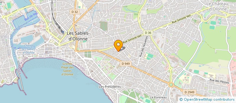 localisation de l'entreprise CLOCHALOU à LES SABLES D'OLONNE