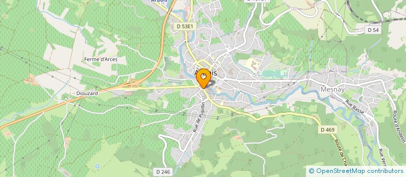 localisation de l'entreprise CLOCHETTE  ARBOIS