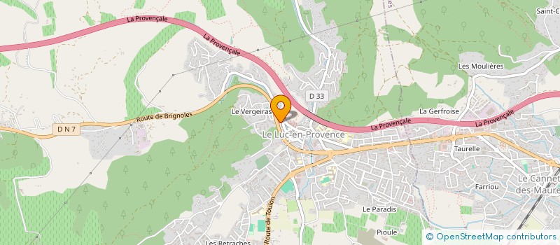 localisation de l'entreprise CLOCHETTE REALISE VOS REVES SARL  LE LUC