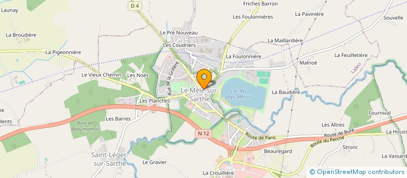 localisation de l'entreprise CLOCHETTES, GRIMOIRES & CHANDELLES à LE MELE-SUR-SARTHE