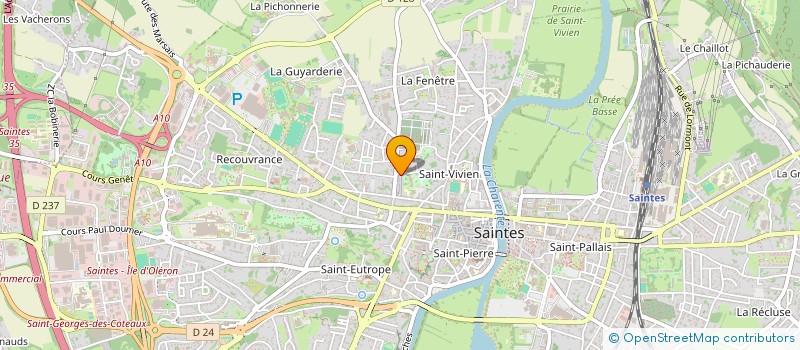 localisation de l'entreprise CLOCK WISE  SAINTES