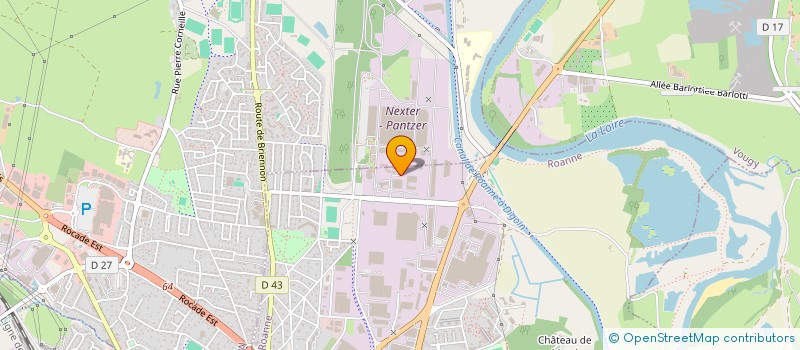 localisation de l'entreprise CLOCKEVER  ROANNE