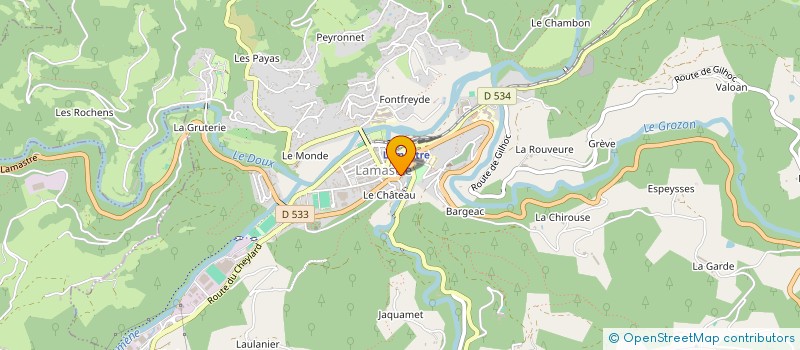 localisation de l'entreprise CLOCLO à LAMASTRE
