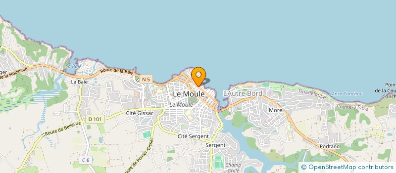 localisation de l'entreprise CLOCLO BOUTIK à LE MOULE