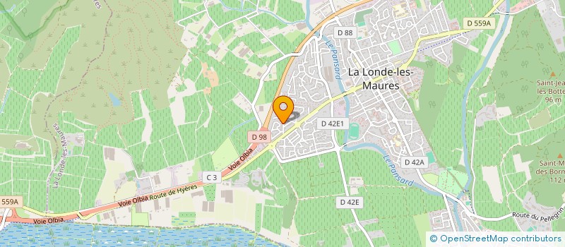 localisation de l'entreprise CLODAN  LA LONDE-LES-MAURES