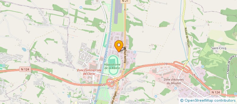 localisation de l'entreprise CLODEL  AUCH