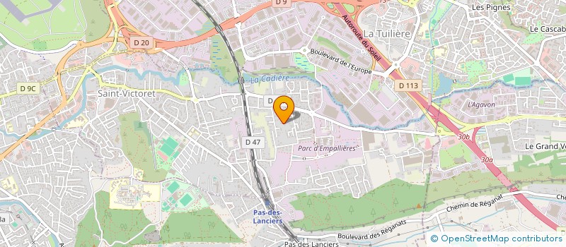 localisation de l'entreprise CLODENE  SAINT-VICTORET