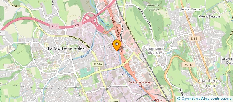 localisation de l'entreprise CLODIS à LA MOTTE-SERVOLEX