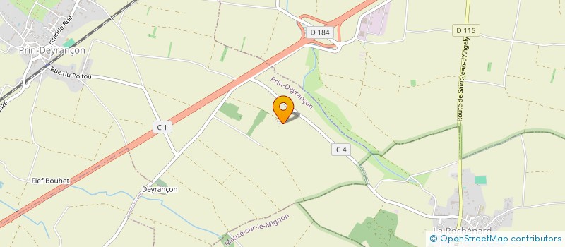 localisation de l'entreprise CLODOLPHE  SURGERES