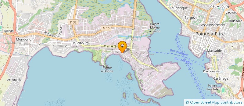 localisation de l'entreprise CLOE 38  BAIE-MAHAULT