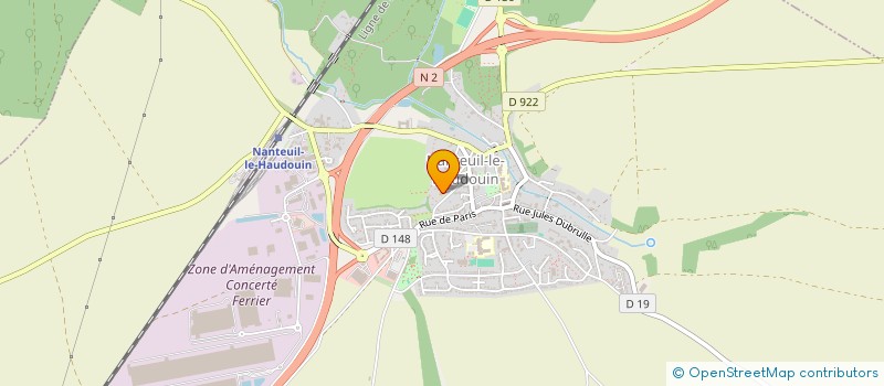 localisation de l'entreprise CLOE  NANTEUIL-LE-HAUDOUIN