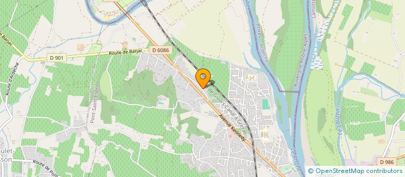 localisation de l'entreprise CLOE - ALEXIS  PONT-SAINT-ESPRIT