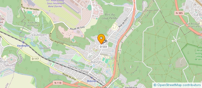 localisation de l'entreprise CLOE RESTAURATION à BIEVRES