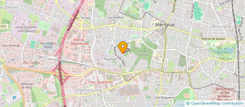 localisation de l'entreprise CLOELI  MERIGNAC