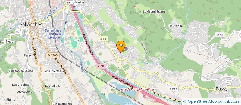 localisation de l'entreprise CLOFER à SALLANCHES