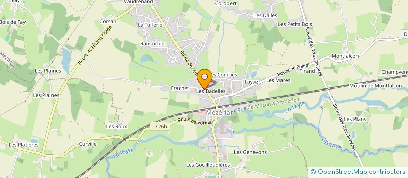 localisation de l'entreprise CLOFIM à MEZERIAT
