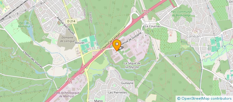 localisation de l'entreprise CLOGESTION à CANEJAN