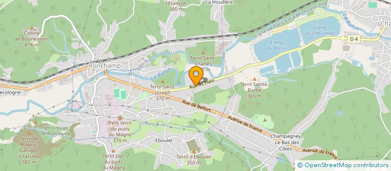 localisation de l'entreprise CLOGIPAT  RONCHAMP