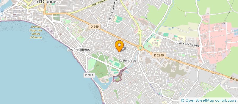 localisation de l'entreprise CLOGISTEAM à LES SABLES D'OLONNE