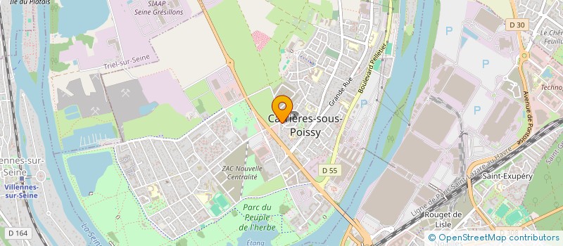 localisation de l'entreprise CLOISNET à CARRIERES-SOUS-POISSY