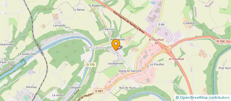 localisation de l'entreprise CLOISON DECOR à CHATEAULIN