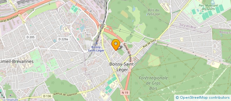 localisation de l'entreprise CLOISON PEINTURE PLOMBERIE ELECTRICITE à BOISSY-SAINT-LEGER