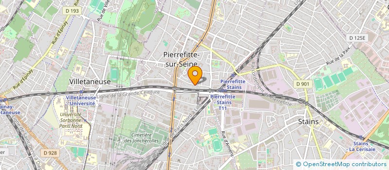 localisation de l'entreprise CLOISON PLAFOND ISOLATION à PIERREFITTE SUR SEINE