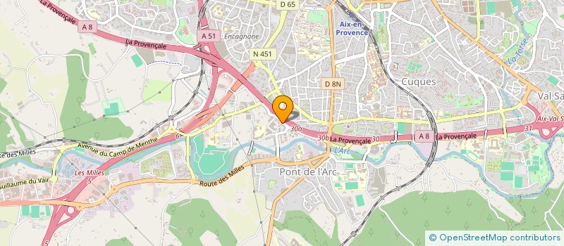 localisation de l'entreprise CLOISONS CARRELAGES MENUIS ISOLAT PLATRE à AIX-EN-PROVENCE