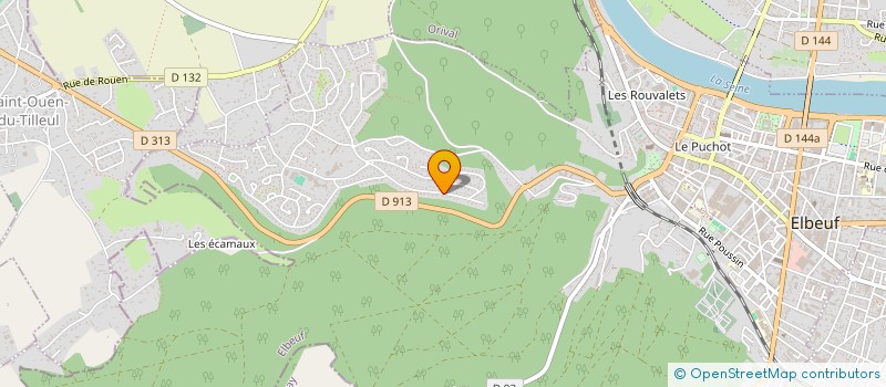 localisation de l'entreprise CLOISONS ET CREATION  ELBEUF