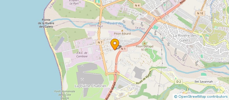 localisation de l'entreprise CLOISONS ET PLAFONDS BATIMENT à SAINT-PAUL
