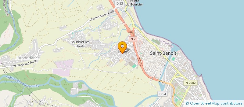 localisation de l'entreprise CLOISONS & ISOLATION DE BOURBON EURL à SAINT-BENOIT