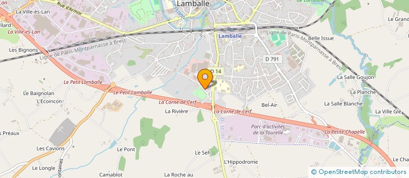 localisation de l'entreprise CLOISONS ISOLATION LAMBALLAISE à LAMBALLE-ARMOR