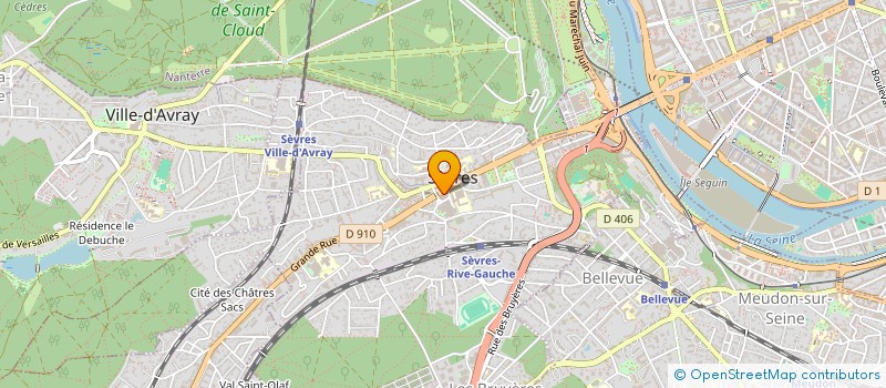 localisation de l'entreprise CLOISONS PLAFONDS PLANCHES à SEVRES