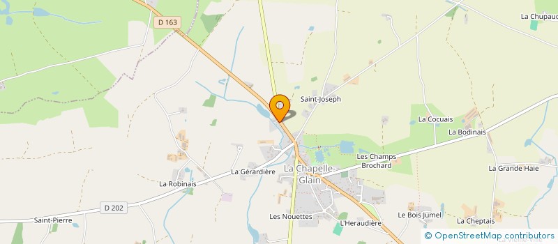 localisation de l'entreprise CLOISONS SECHES GLAINOISES à LA CHAPELLE-GLAIN