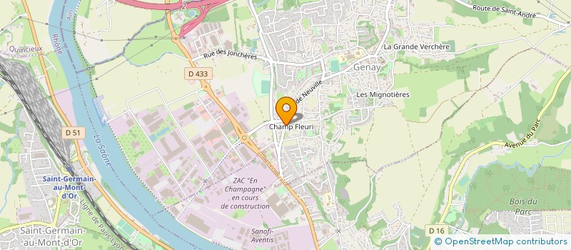 localisation de l'entreprise CLOISOR à GENAY