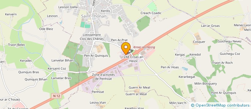 localisation de l'entreprise CLOITRE IMPRIMEURS à SAINT-THONAN