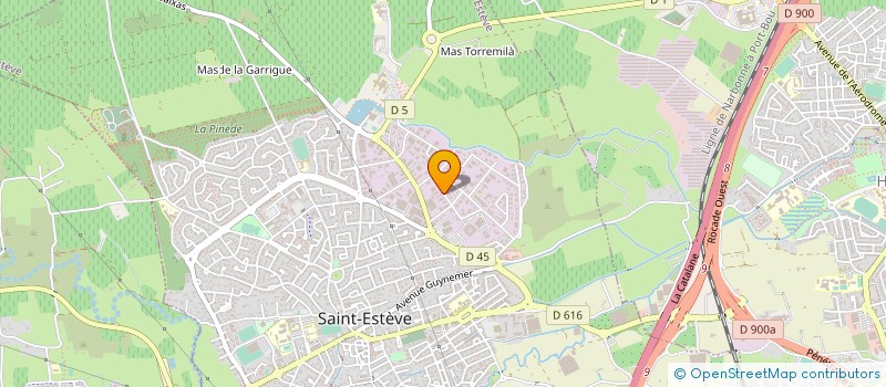 localisation de l'entreprise CLOJASUD à SAINT-ESTEVE