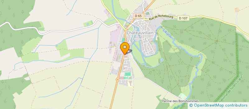 localisation de l'entreprise CLOJUDIS à CHATEAUVILLAIN