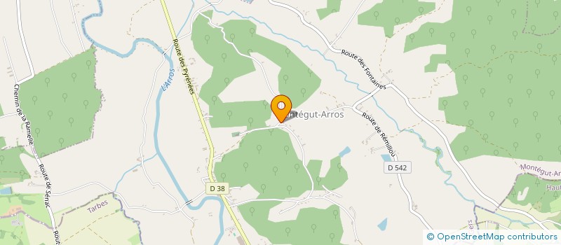 localisation de l'entreprise CLOJULI  MONTEGUT-ARROS