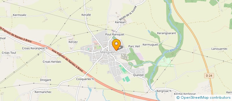 localisation de l'entreprise CLOMANA  MELGVEN