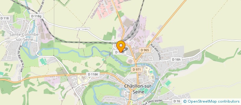 localisation de l'entreprise CLOMIUS à CHATILLON-SUR-SEINE