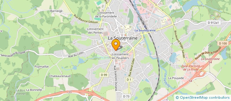 localisation de l'entreprise CLONODO  LA SOUTERRAINE