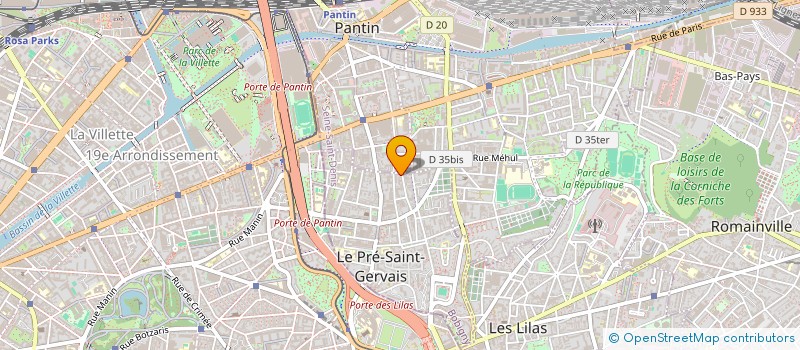 localisation de l'entreprise CLOONA à LE PRE-SAINT-GERVAIS