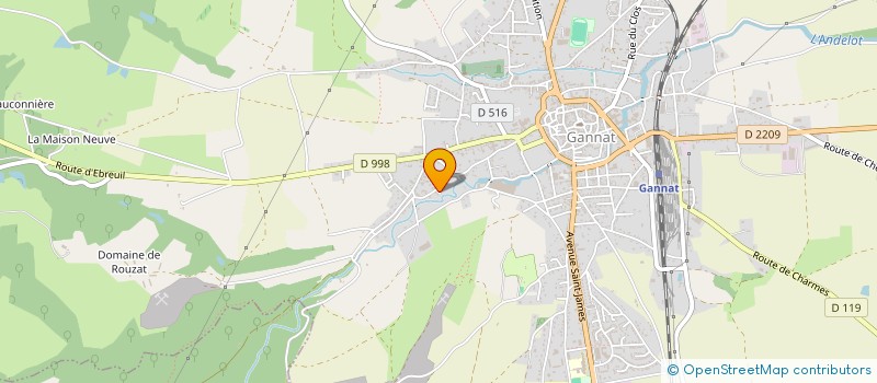 localisation de l'entreprise CLOP SAS à GANNAT