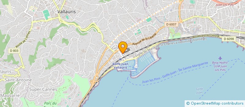 localisation de l'entreprise CLOPHI à VALLAURIS
