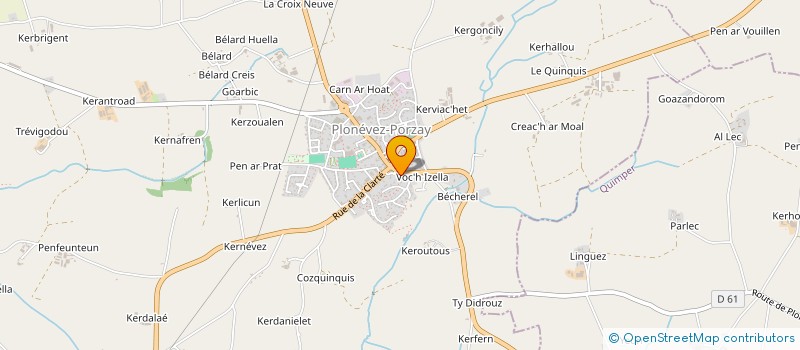 localisation de l'entreprise CLOPIE  PLONEVEZ-PORZAY